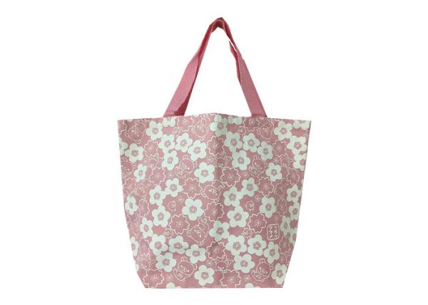 Recycled 600D Poly Tote Bags Full Printed With PP Webbing Handles