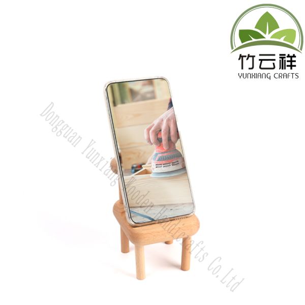 Chaise mignonne Porte-tête pour téléphone portable, Mini-chaise en bois Porte-tête pour téléphone Porte-tête pour tablette