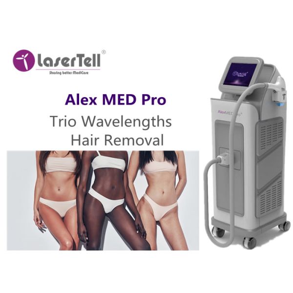 Ce Fda Triple Wavelength Laser Hair Removal Commercial Use