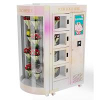 Máquina automática de venta de flores inteligente con código QR de monedas y opciones de pago de fichas