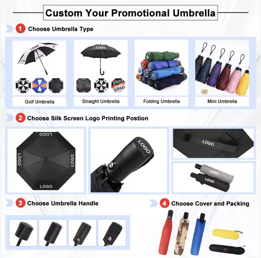 Black Long Handle Golf Umbrella 62 Inch Foldable Golf Umbrella With Vented Canopy