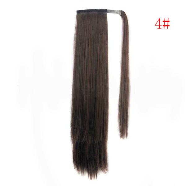 Fácil manutenção Extensões de cabelo humano cabelo humano longo Velcro cavalo cauda