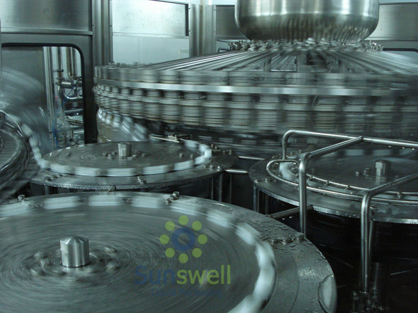 Hot Beverage rotary Filling Machine 3 In 1 Juice Production Line