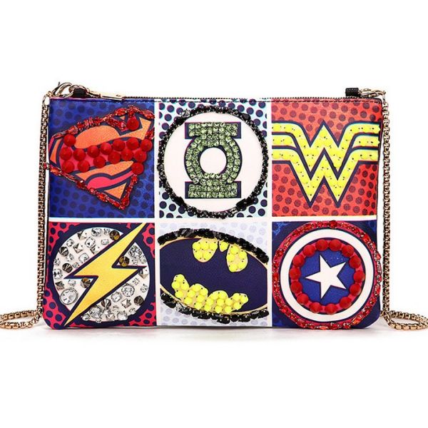 2016 new creative handmade embroidery exquisite fashion pu leather shoulder diagonal package tide Ms.