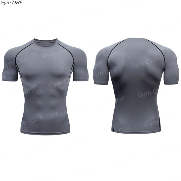 XMAMLON Men's Short-sleeved Tight T-shirt Perfect for Athletic Compression Training