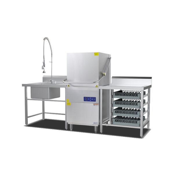 China full automatic freestanding 220V 9.8KW hood type restaurant dishwasher on sale