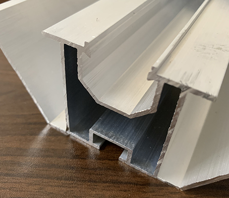 Aluminum 6063 T5 Special Section CNC Machining Components Sandblasting