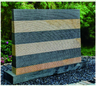 Music Waterfall Cast Stone Garden Fountains For Indoor / Outdoor Use 230 * 60 * 200cm