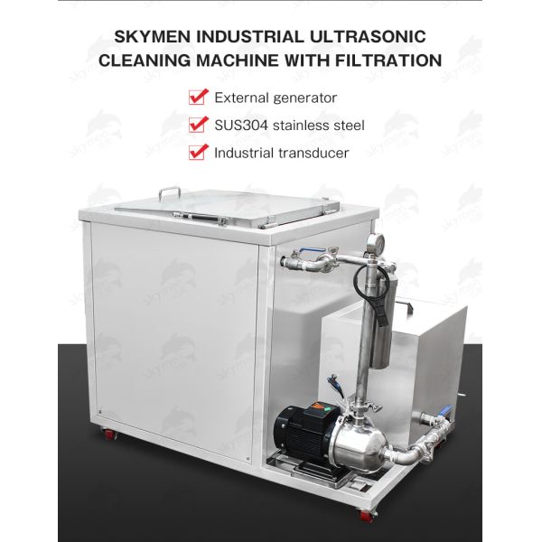 Skymen Industrial Ultrasonic Cleaning Machine for Auto Parts Cylinder Engine Block Vehicle Spare Parts