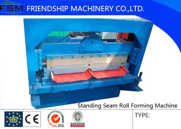 16 Steps Concealed Standing Seam Roll Forming Machine , Concealed , 3 Phase With Blade Cr12
