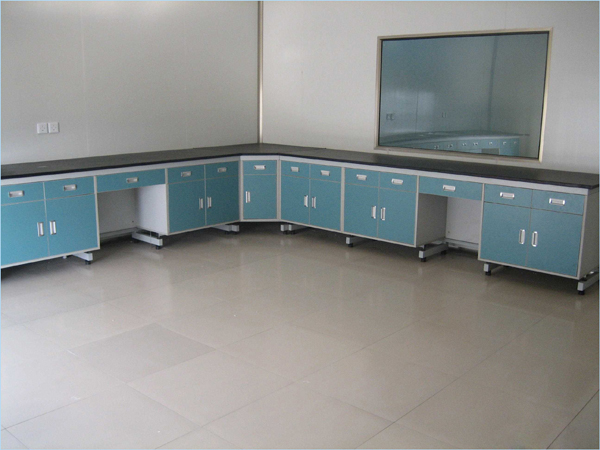 Movable Cabinet Chemistry Lab Furniture , Chemical Resistant Lab Tables