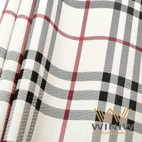 Regular Textured Faux Leather Fabric Synthetic PU Leather For Belt Bags