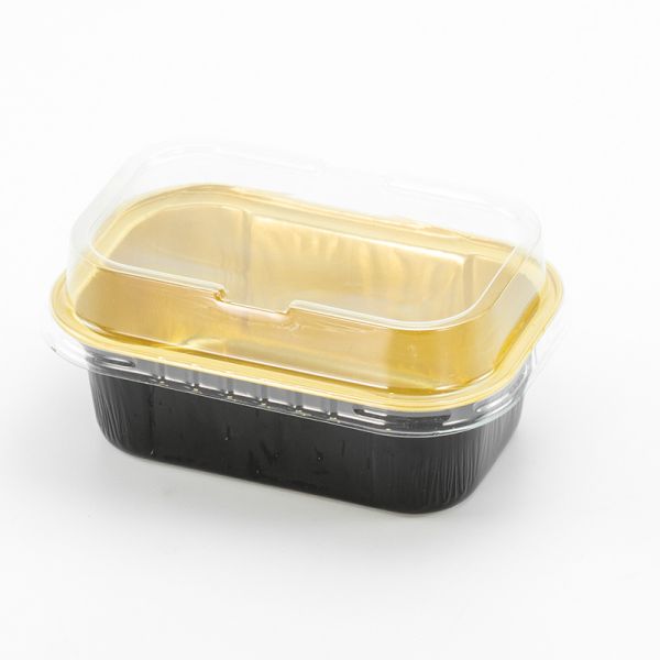 NO Logo Printing Eco-friendly Baking Insulation Tray Box with Lids Aluminum Foil Pans