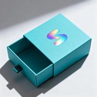 Wholesale Luxury Square Pattern Drawer Slide White Cardboard Gift Packaging Jewelry Box