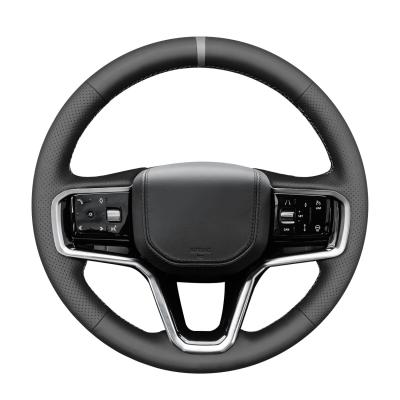 Hand Stitch Genuine Leather Steering Wheel Cover for Land Rover Range Rover Sport III(L461) Evoque II (L551)  Velar (L560)