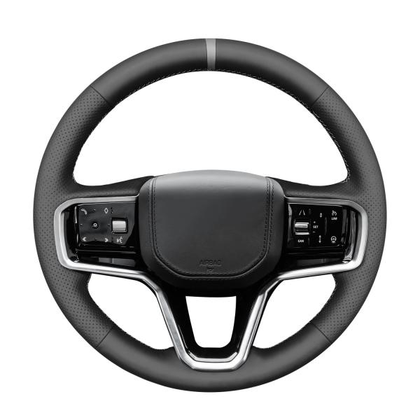 Hand Stitch Genuine Leather Steering Wheel Cover for Land Rover Range Rover Sport III(L461) Evoque II (L551)  Velar (L560)