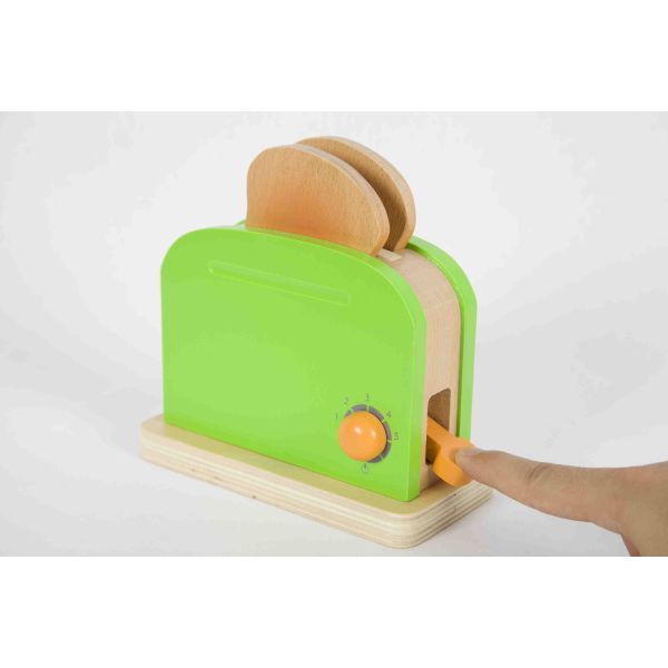 Toddler'S Wooden Toaster Toy , Soild Wood Childrens Play Kitchen Sets