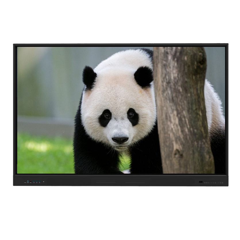 75 Inch Interactive Touch Screen Monitor with 20/40 Touch Points and Infrared Touch for School Teaching and Office Meetings