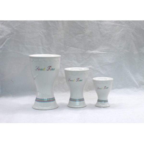 White Ceramic Candle Holders Dolomite Ceramic Tealight Candle Holders Cup Stand