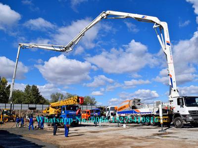 Equipamento de construção montado caminhão de colocação de controle remoto da bomba concreta 34X-4Z da profundidade de Zoomlion 34m