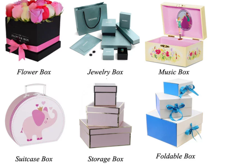 Square Shaped Gift Wrapping Boxes Lovely Glossy Lamination For The Business Card