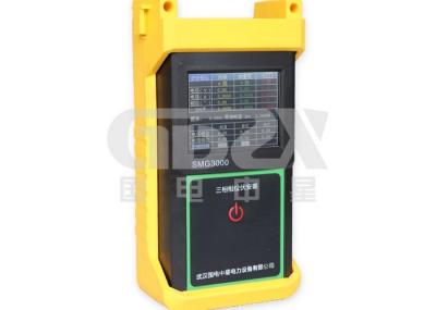O analisador trifásico do poder do toque do dedo, dados estáticos de equipamento de monitoração da qualidade do poder salvar a função