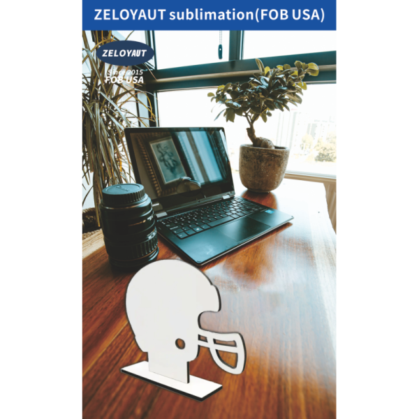 ZELOYAUT High Quality Print Picture Wood Frame Wholesale Wooden Helmet Sublimation Photo Frame Nice Desk Decoration Gift