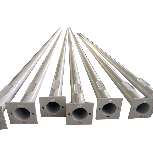 Customized 6M -12M Parking Lot Galvanized Steel Street Light Poles Nonstandard