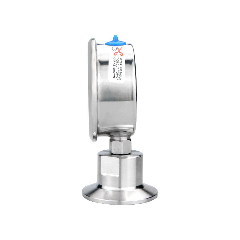 Sanitary Diaphragm Pressure Measuring Instruments Meter 6mpa Radial Pressure Gauge 50.5/64