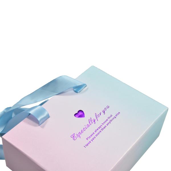 Luxury Portable Cardboard Drawer Gift Box Clothes Scarf Dress Storage Box Birthday Party