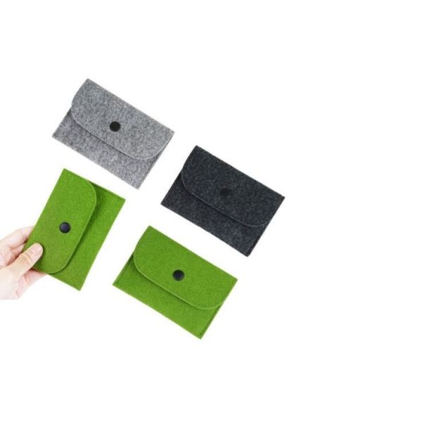 high quality reasonable price promotional felt purse factory with various color