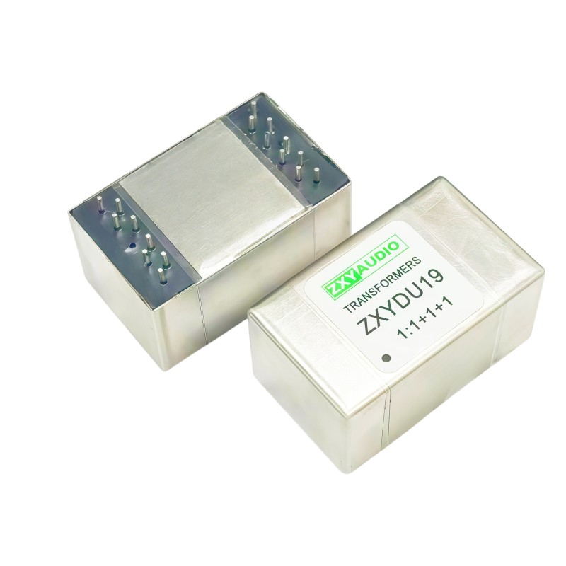 ZXYDU19 1+1:1+1 Permalloy Audio Transformer with High-Permeability Core and Durable Construction