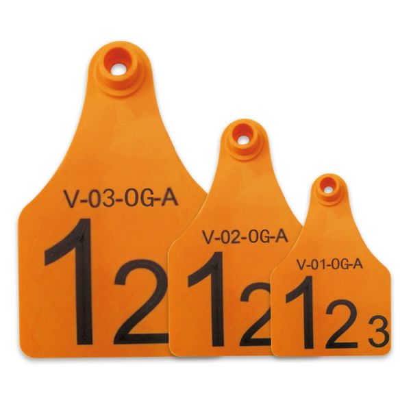 FOFIA ET921 Plastic Cow Ear Tags Animal Tracking Laser Coding Various Sizes Bovine Cattle Sheep Pig Farm Use with Number
