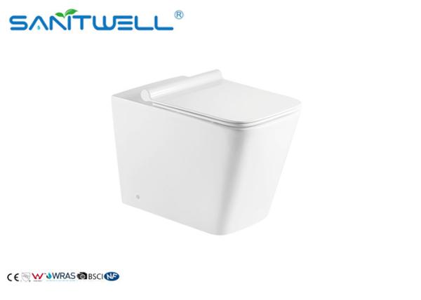 Sanitary Ware Ceramic Rimless Floor Standing Toilet Water Saving ODM / OEM