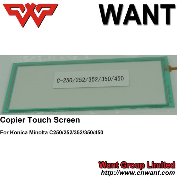 Konica Minolta Copier Parts Copier touch panel Touch Screen C250 252 352 C250 C252 C352 BH420/500 Copier Parts