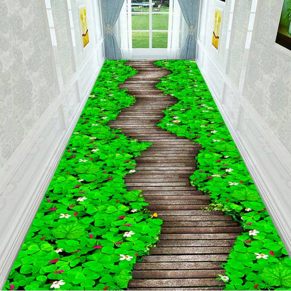 Печатание 3D Washable бегунов полиэфирного волокна 50m Hall дополнительное длинное