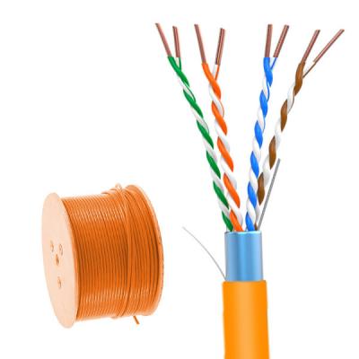 0.55mm Bare Capper Cat5e FTP 24AWG Orange PVC Cable Pass Fluke