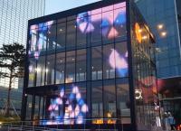 Exposição de diodo emissor de luz transparente exterior do vidro AVOE de P3.9 P7.8 para o shopping