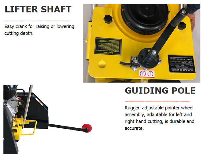 Пила резца конкретного пола асфальта 13HP Honda электрическая