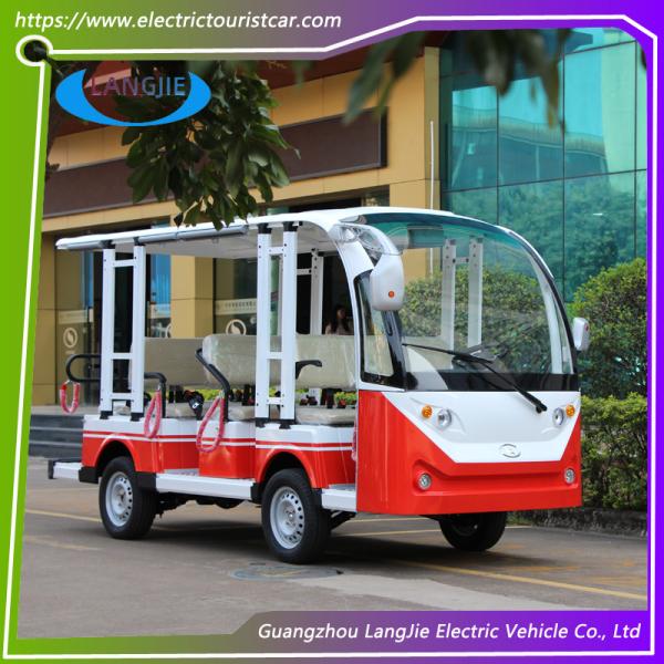 11 Seater Climbing Ability 20% Electric Tourist Car with Medical Chest for Airport