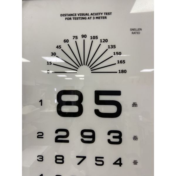 60*30cm Eye Care Ophthalmic Led 3m Visual Acuity Chart