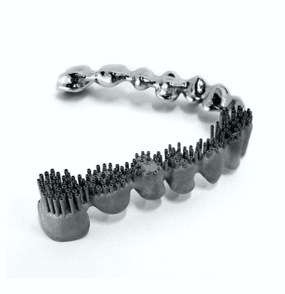 Impressão de metal 3D dental em pó de cobalto