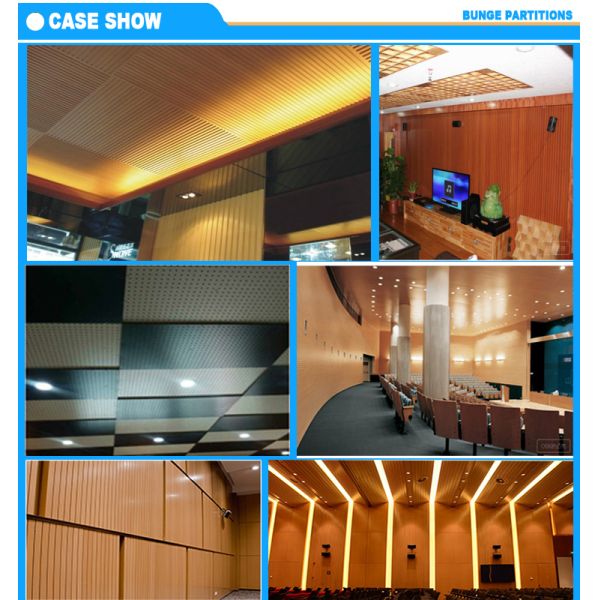 Панели пефорированные офисом деревянные акустические придают огнестойкость ядровой абсорбции