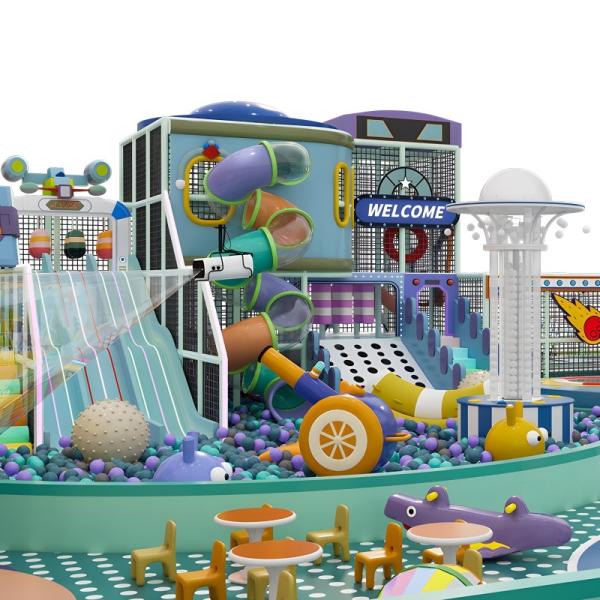 Jeux intérieurs personnalisables sur le thème de l'océan Installation facile pour les centres commerciaux