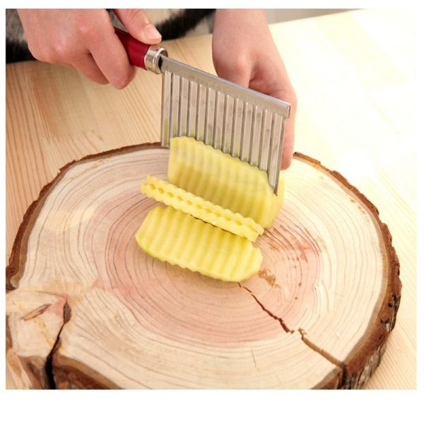 Stainless Steel Crinkle Knife Multifunction Wavy Blade Vegetable Slicer Kitchen Tools