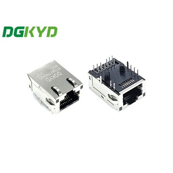 Pcb Джек 8p12 Rj45 защищал 1 гаван RJ45 модульное гнездо PA66 с СИД