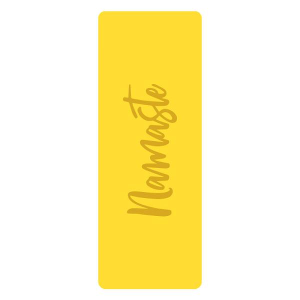 5mm Printed Pu Custom Eco Friendly PU Rubber Pilates Yoga Mat With Namaste Logo