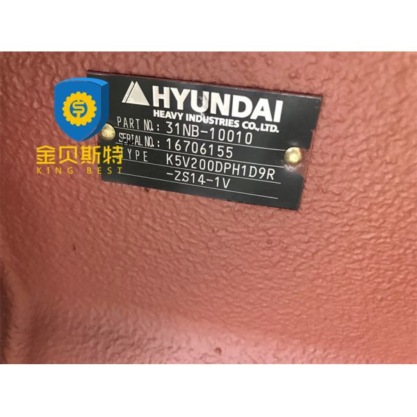 Iron Excavator Hydraulic Pumps Part No. 31NB-10010 For Hyundai R450-7 Long Lifespan