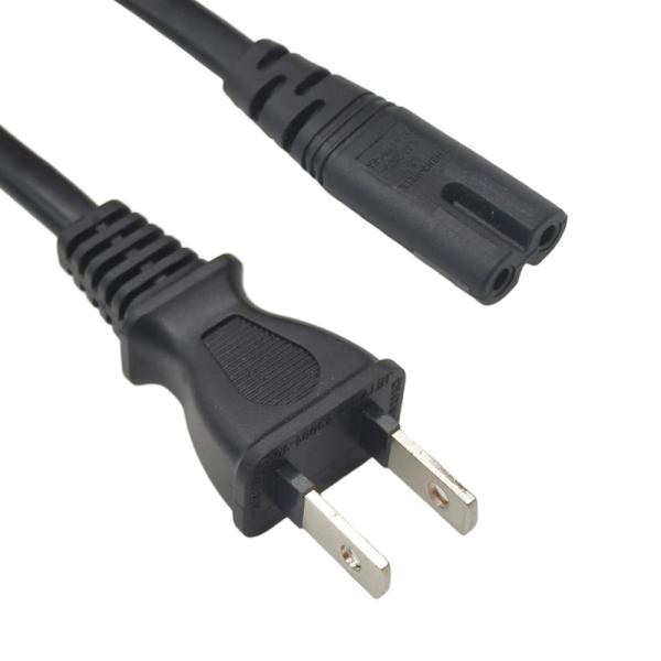 IEC Cord Japan 2 Pin Power Cord PSE Certification Power Supply Cord IEC C7 110v for Computer Power Cable