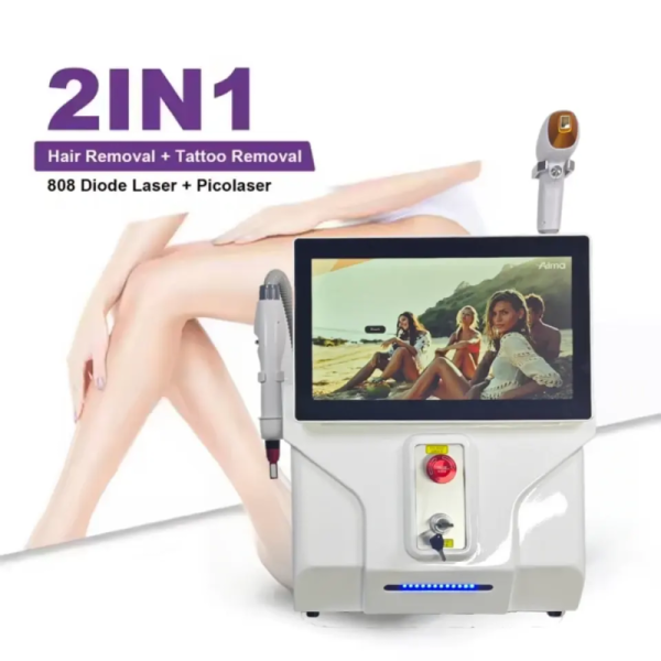 2in1 4 Wavelength Picosecond Tattoo Removal 808nm Diode Laser Hair Removal Machine